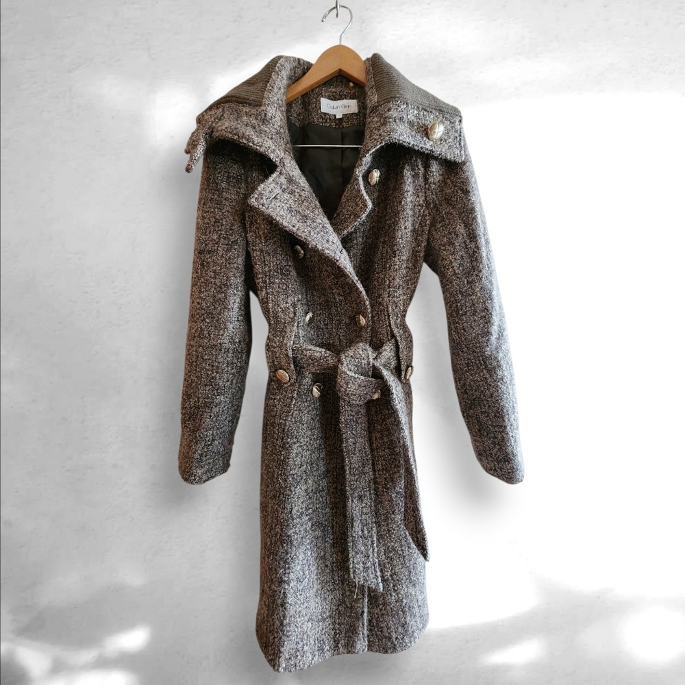 Calvin Klein Tweed Trench